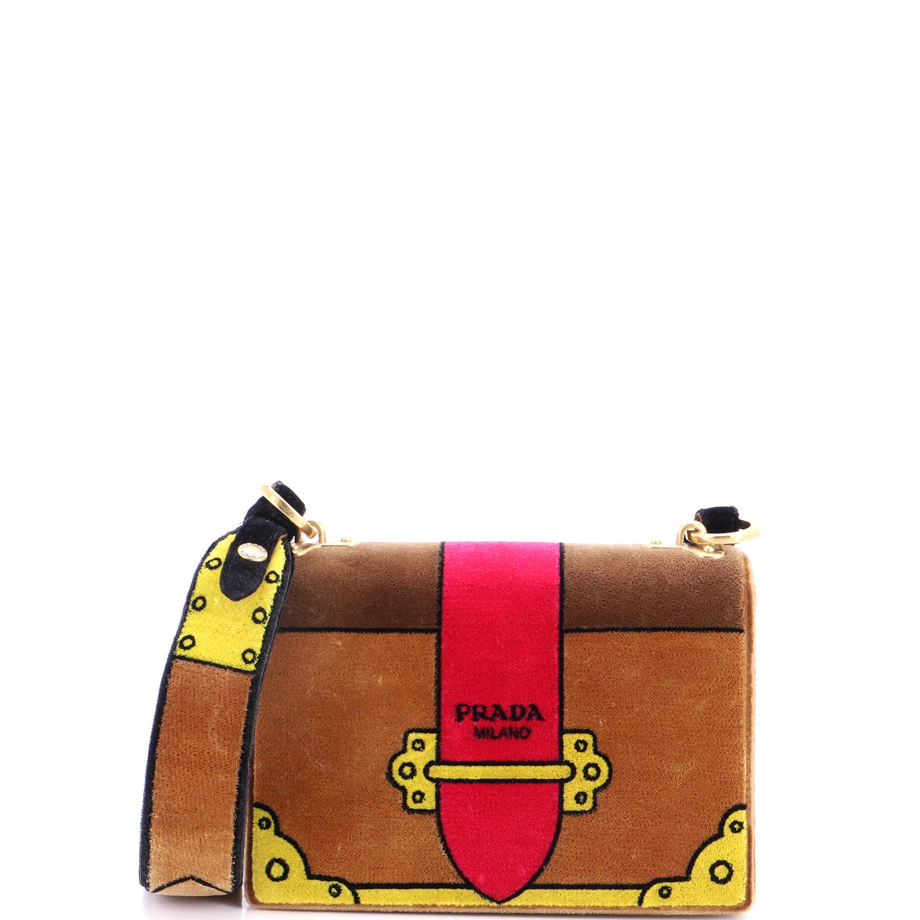 Cahier Shoulder Bag Velvet Small