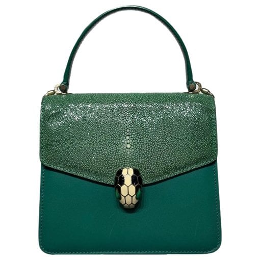 Bvlgari Serpenti leather handbag