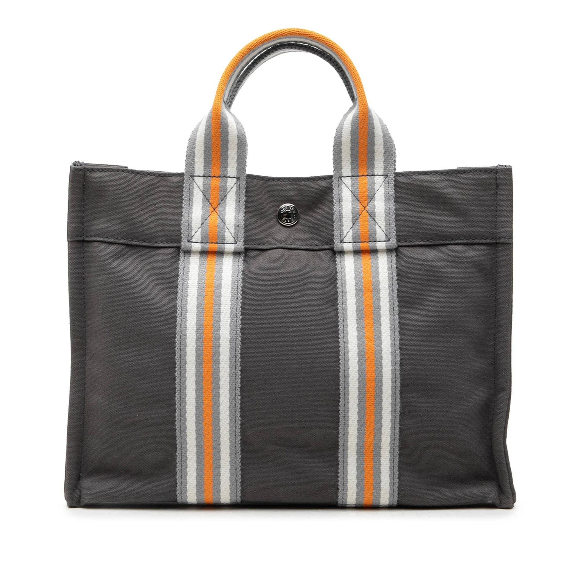H leather handbag
