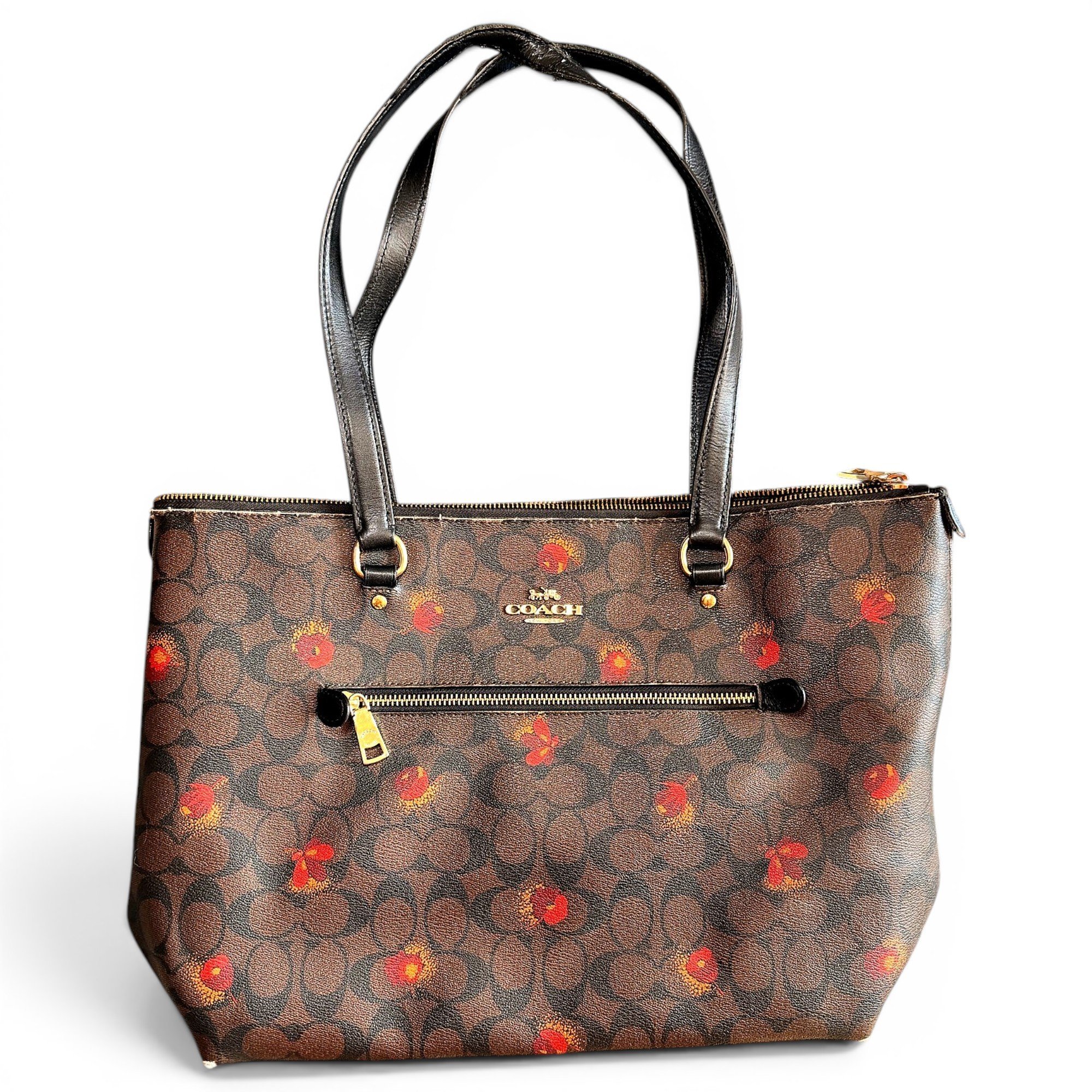 CITY ZIP TOTE leather tote