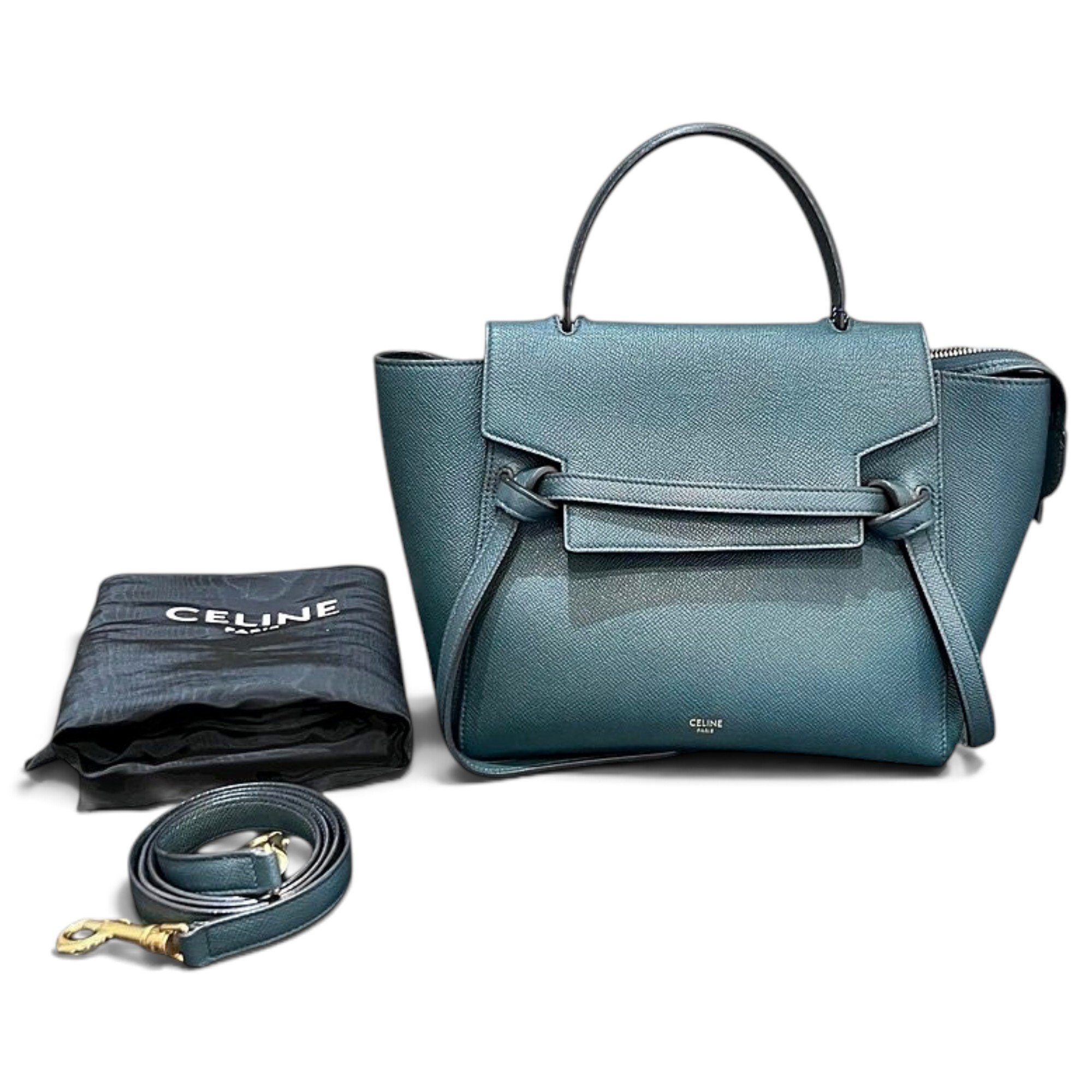 Belt leather handbag