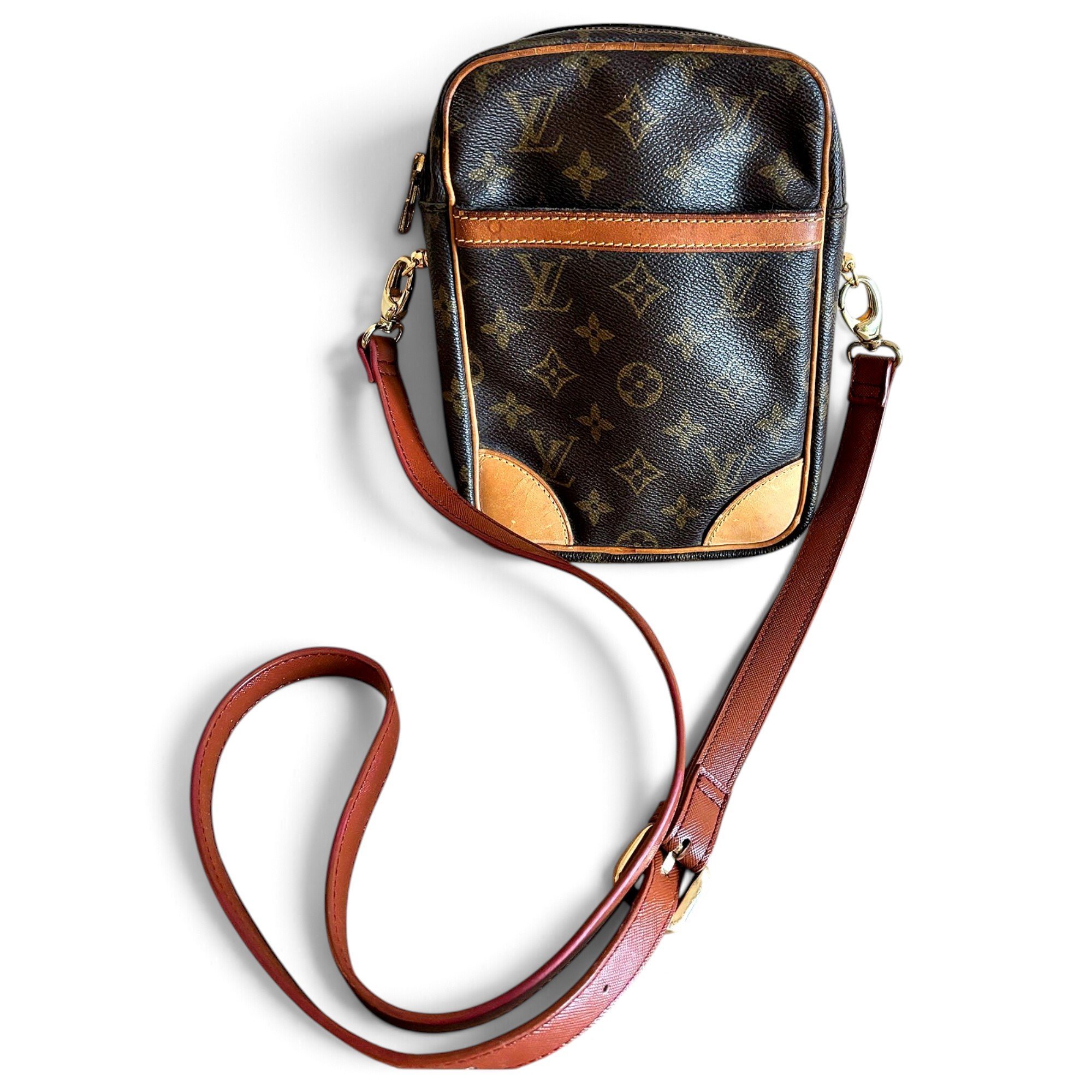 Danube leather crossbody bag
