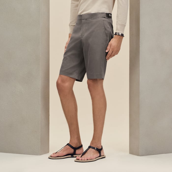 Gris Éléphant Saint Germain Fitted Shorts