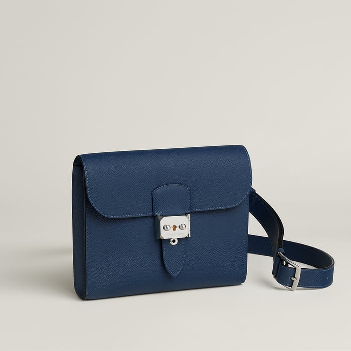 Navy Sac a Depeches 21 Bag