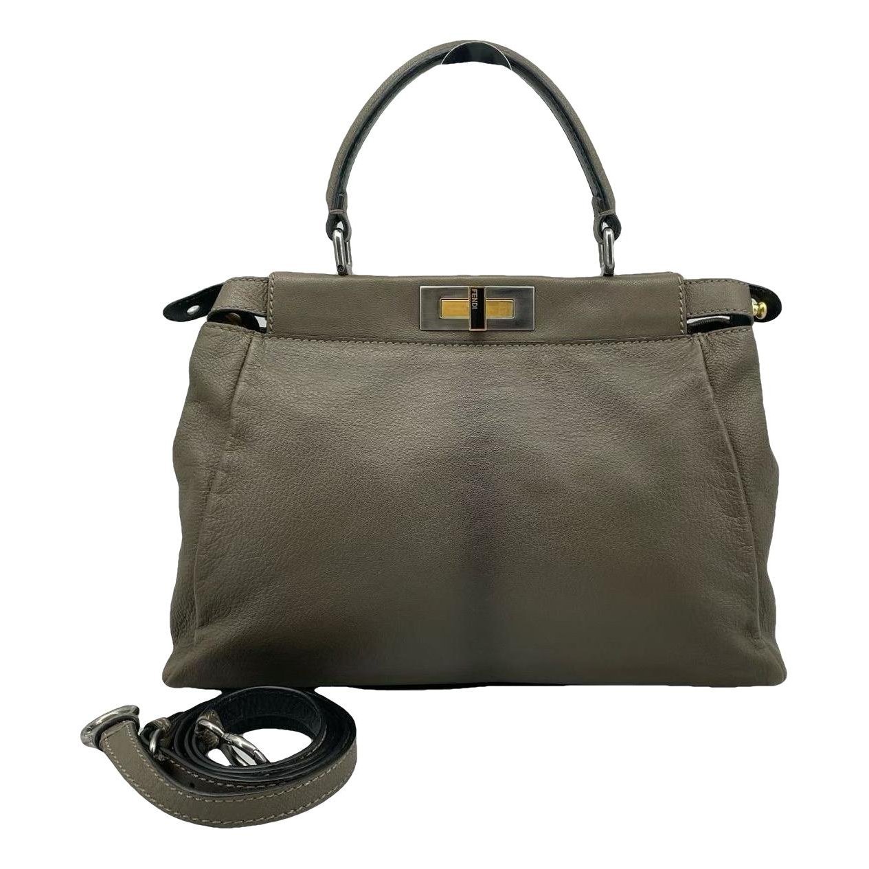 Peekaboo leather handbag