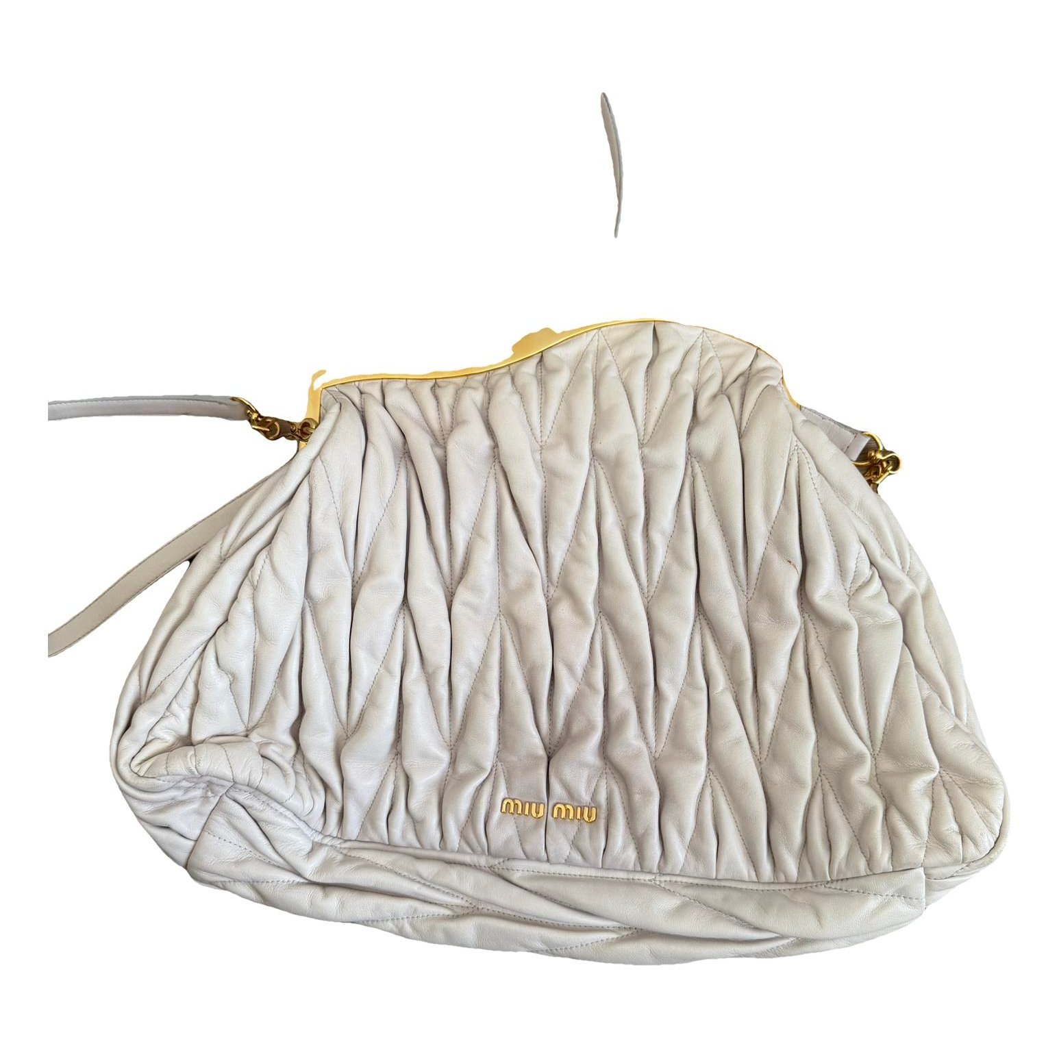 Leather clutch bag