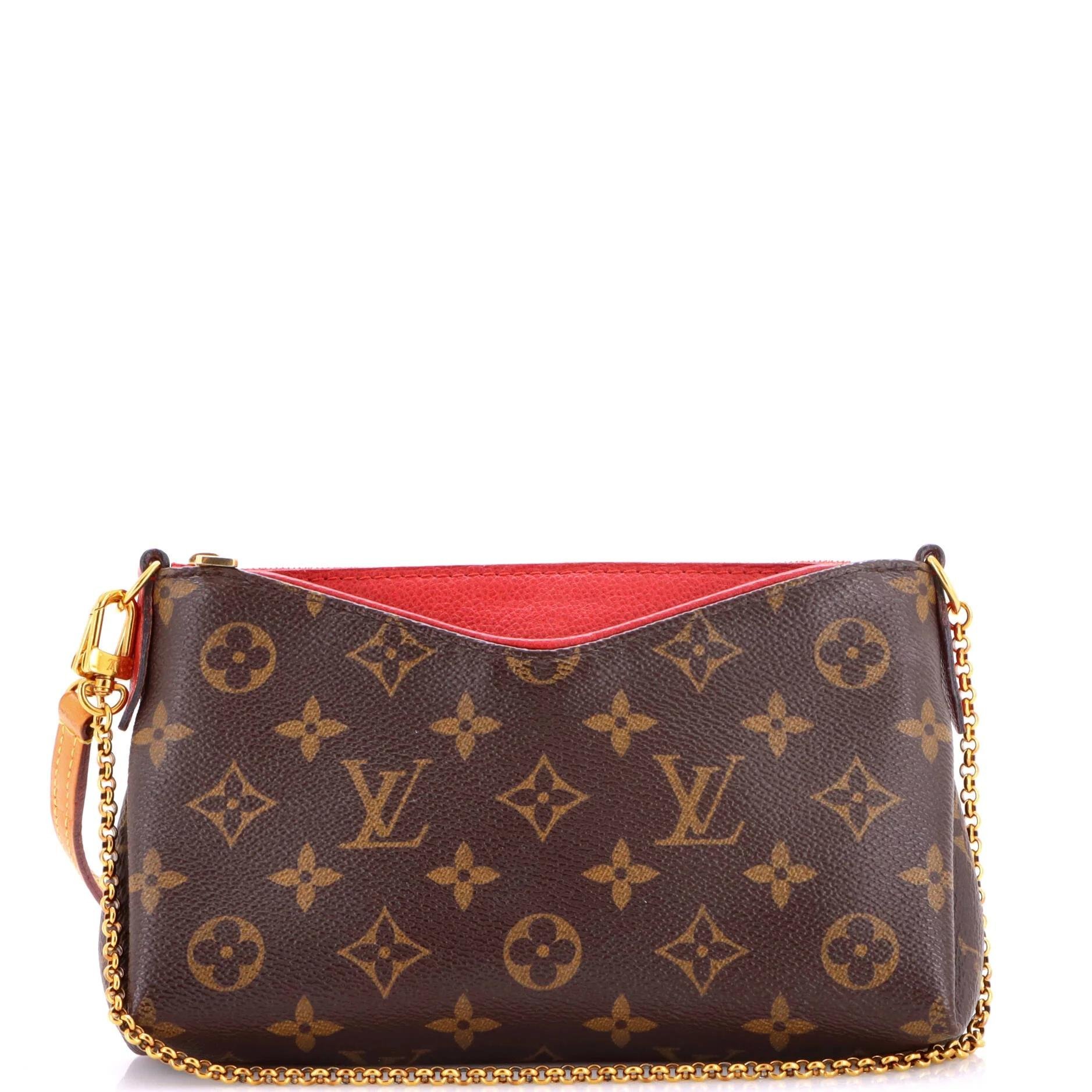 Leather clutch bag