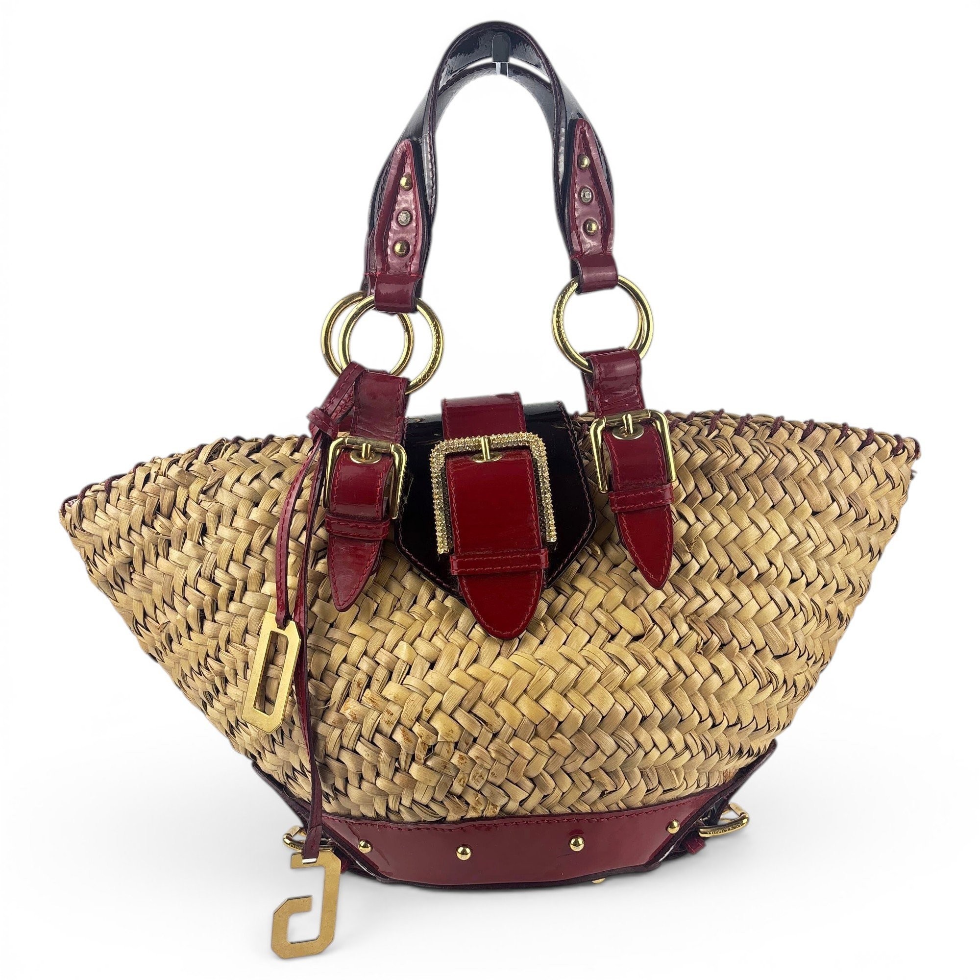 Patent leather handbag