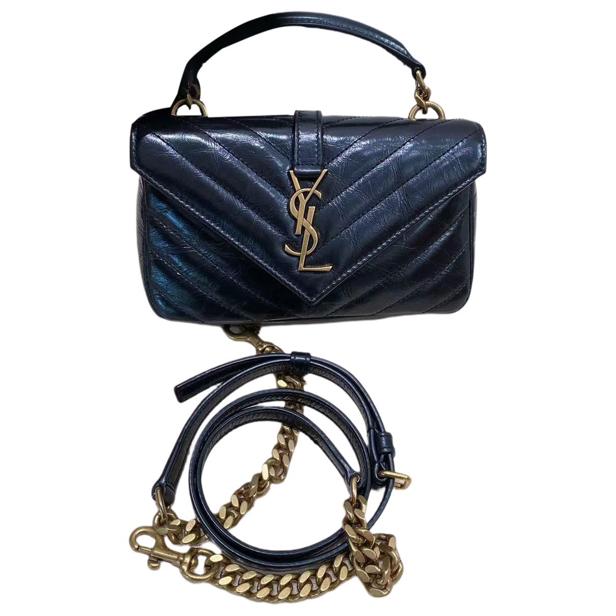Collége monogramme leather handbag