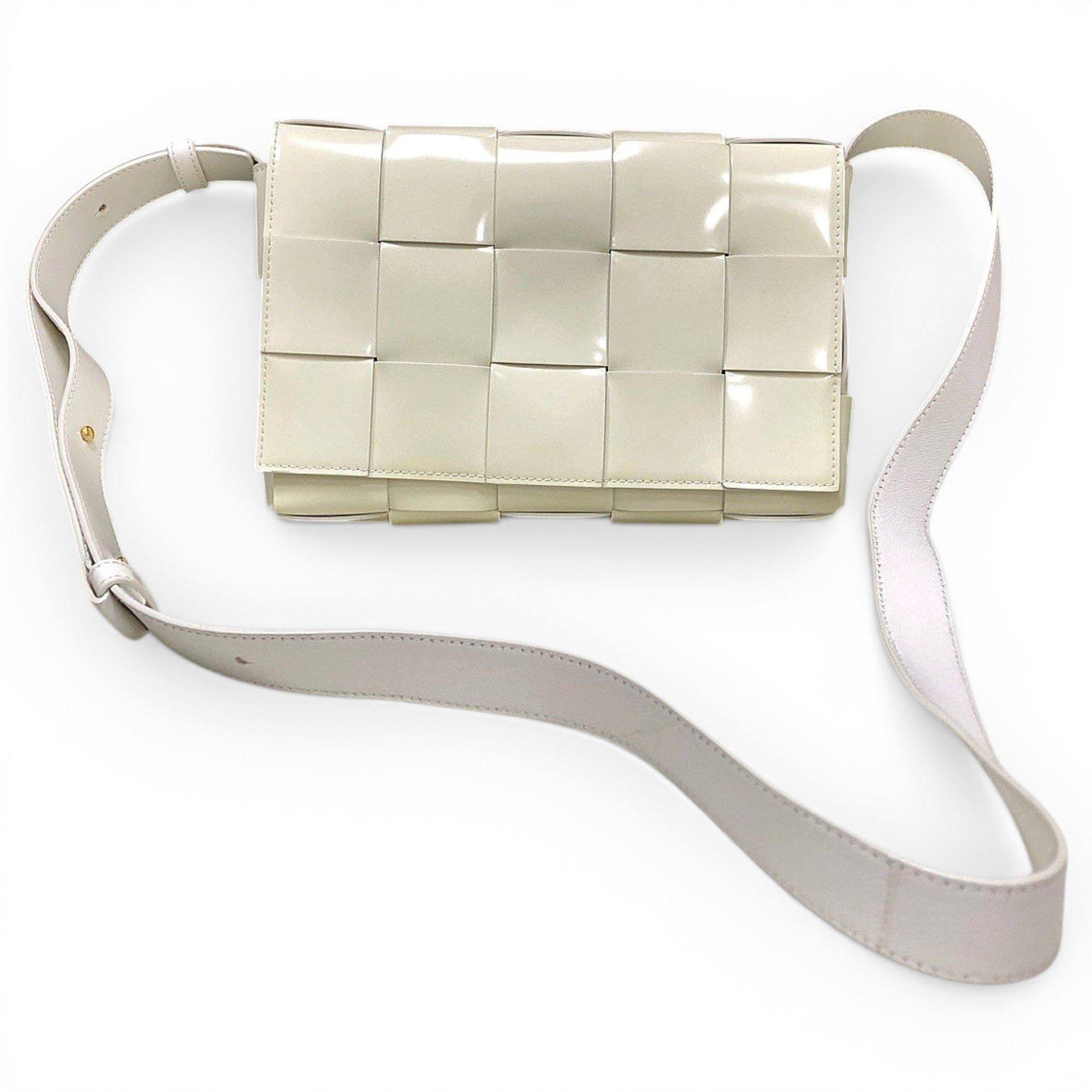 Cassette leather handbag