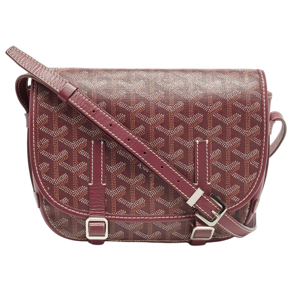 Goyard Belvedère leather handbag