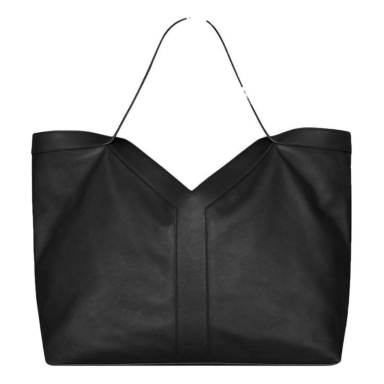 Y leather tote
