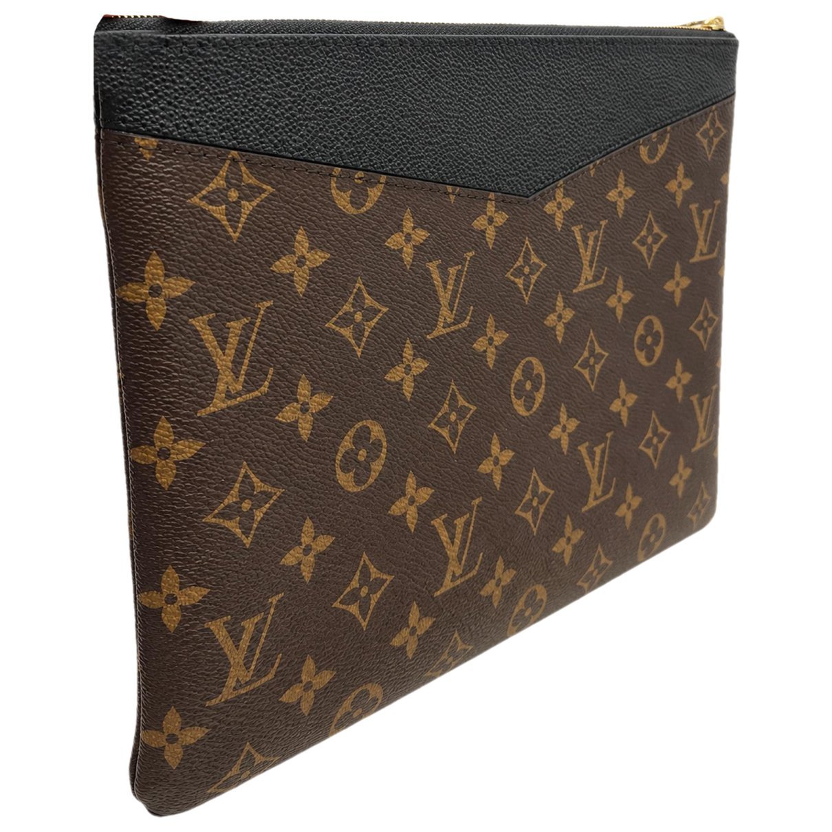 Trio pouch leather clutch bag