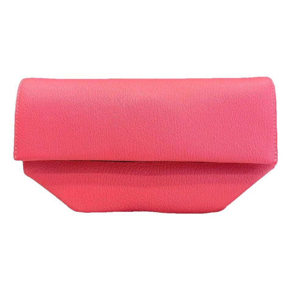 Opli leather clutch bag