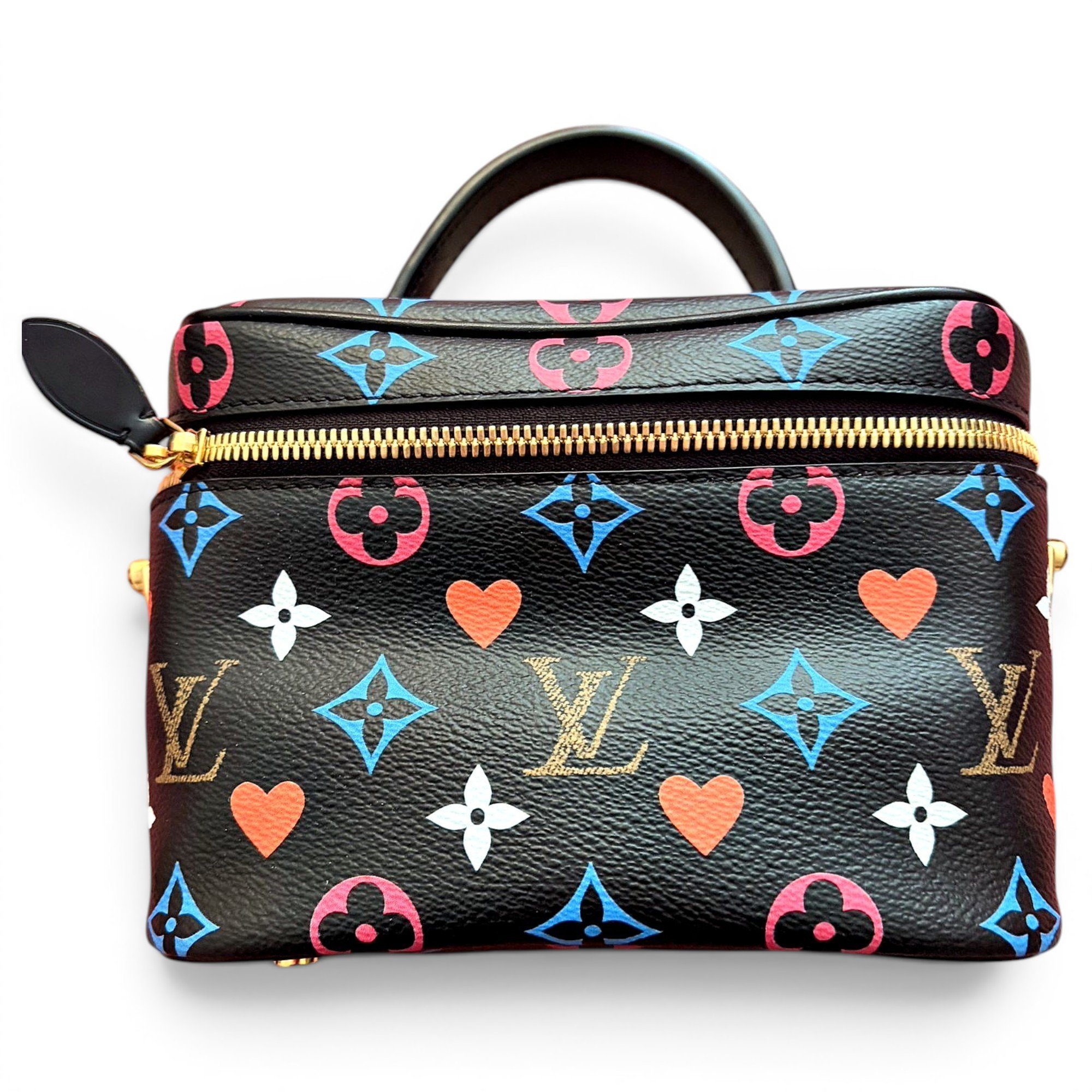 Vanity leather handbag