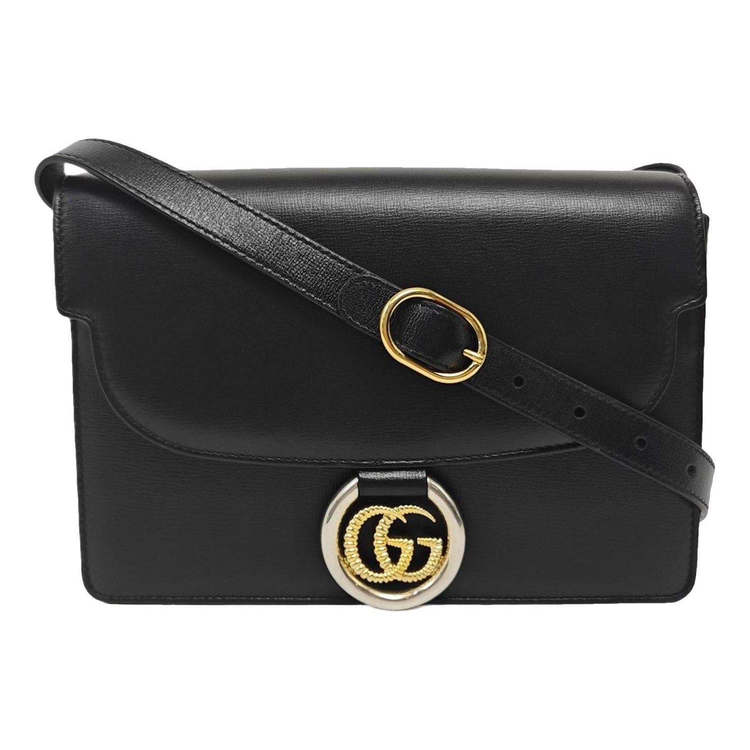 GG Ring leather handbag