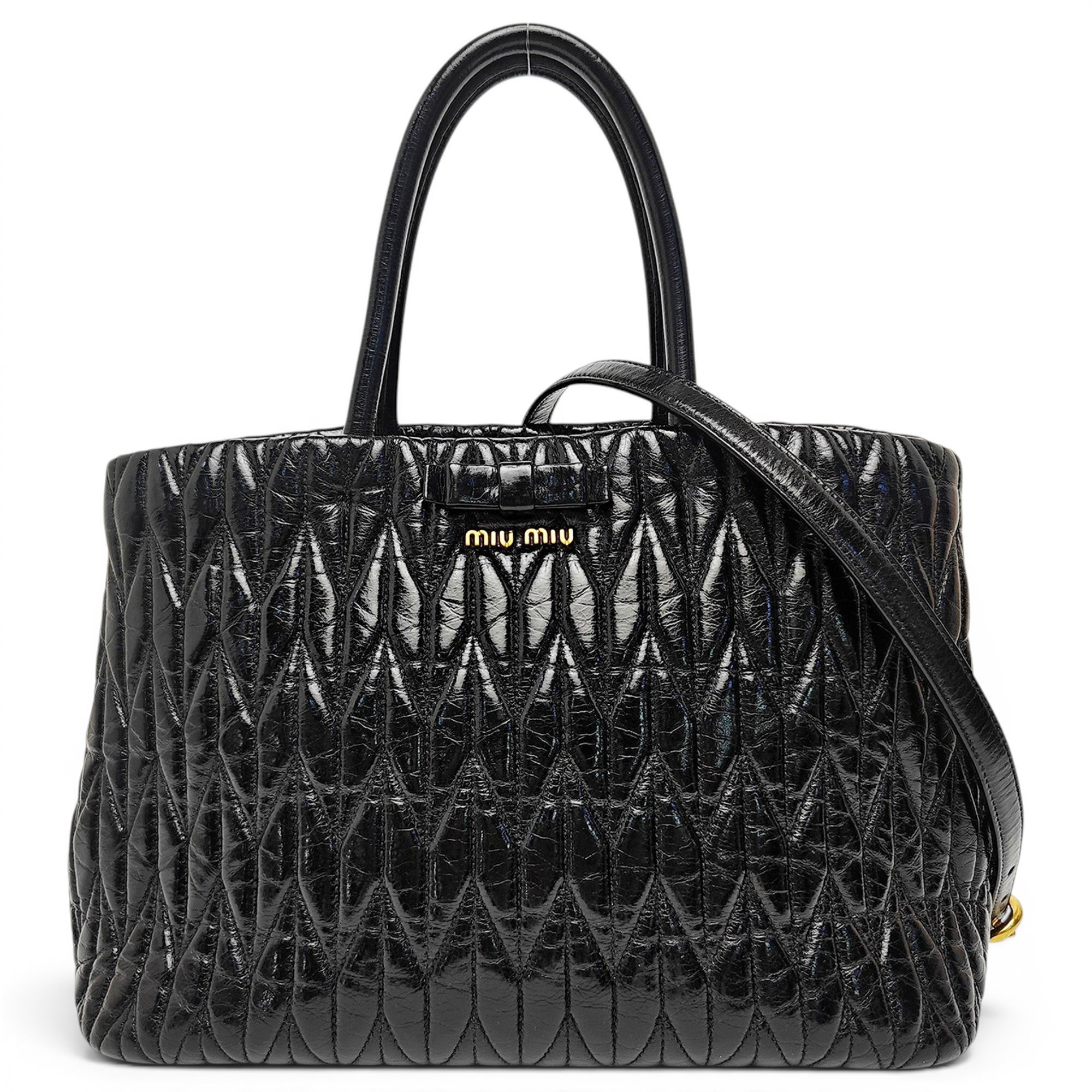 Miu Wander leather handbag