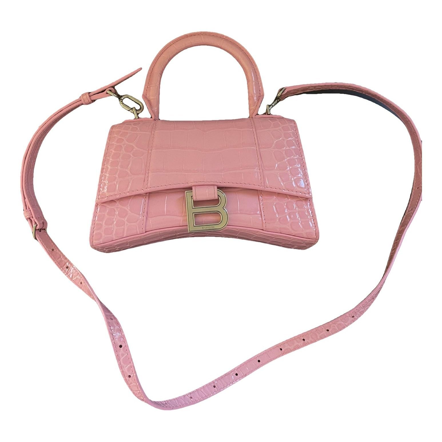 Hourglass pony-style calfskin handbag