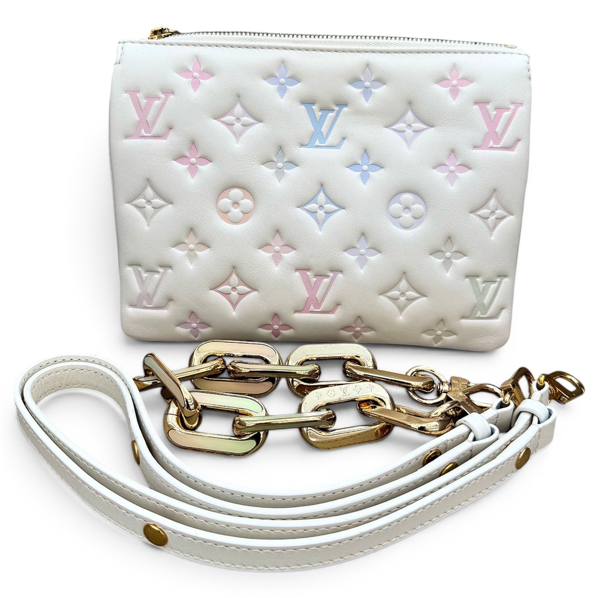 Coussin leather handbag