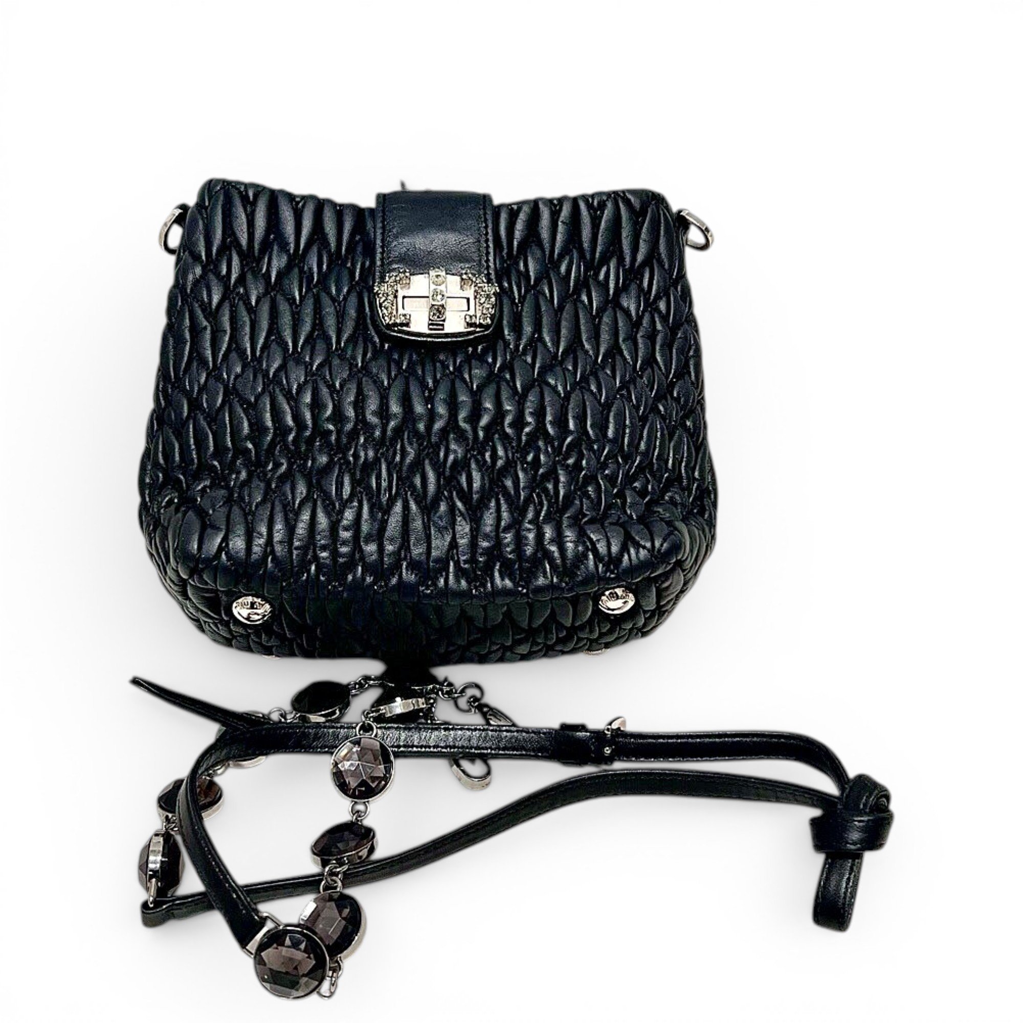 Miu Wander leather handbag