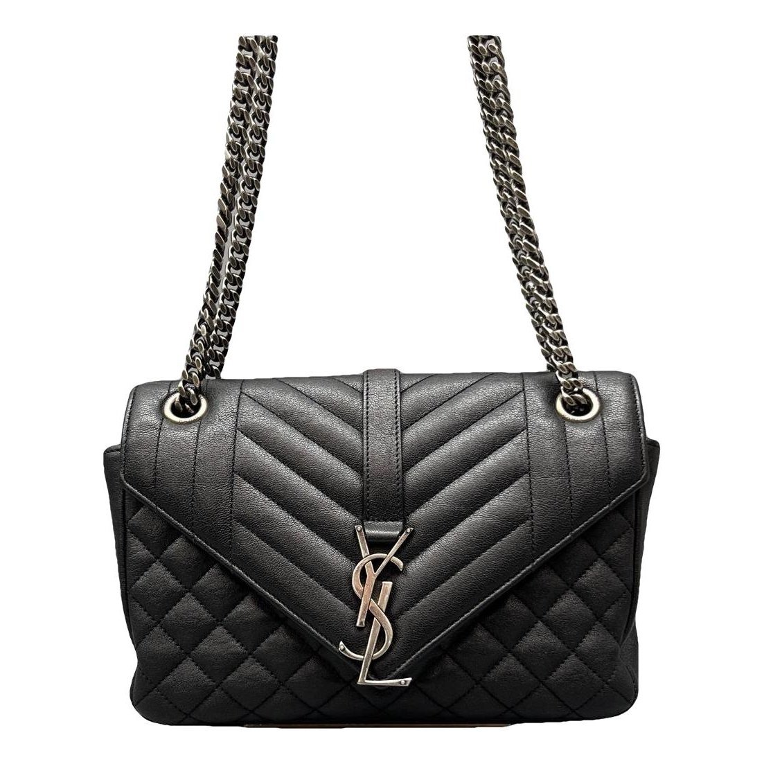 Envelope leather handbag