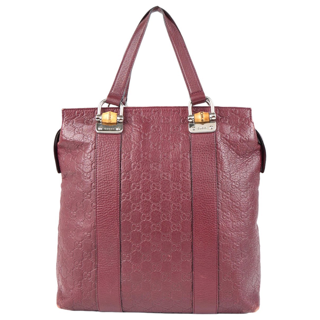 Bamboo leather handbag