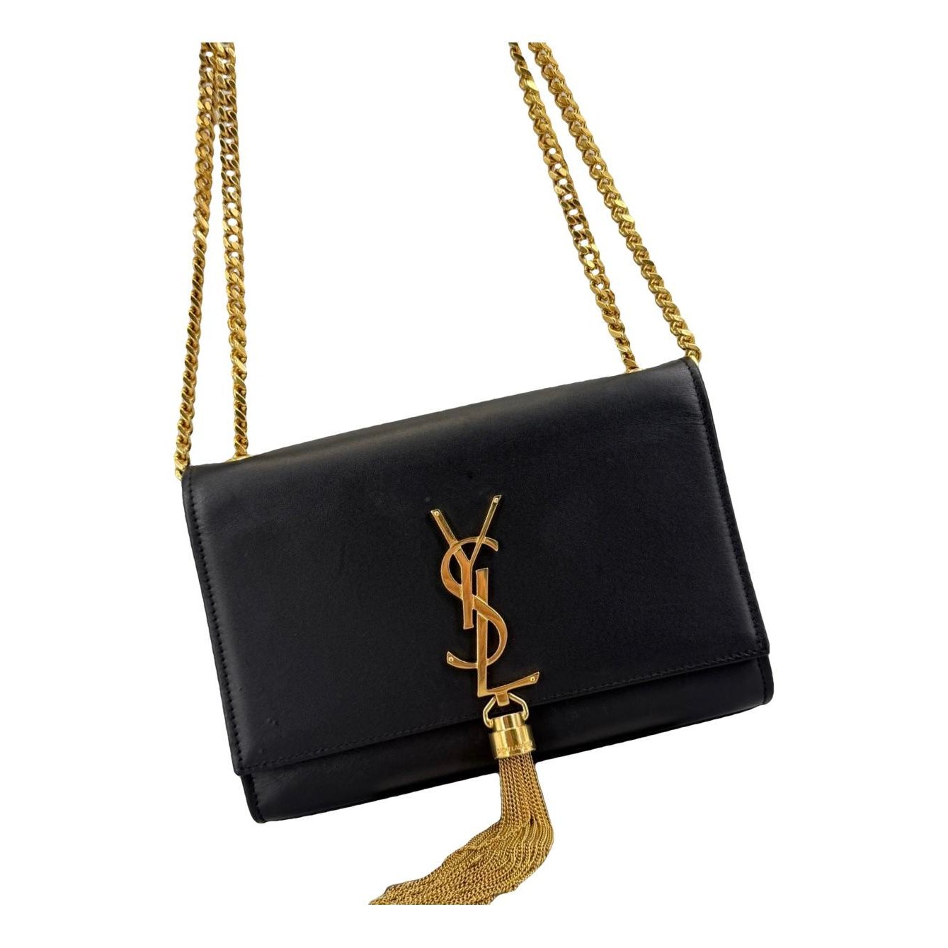 Pompom Kate leather handbag