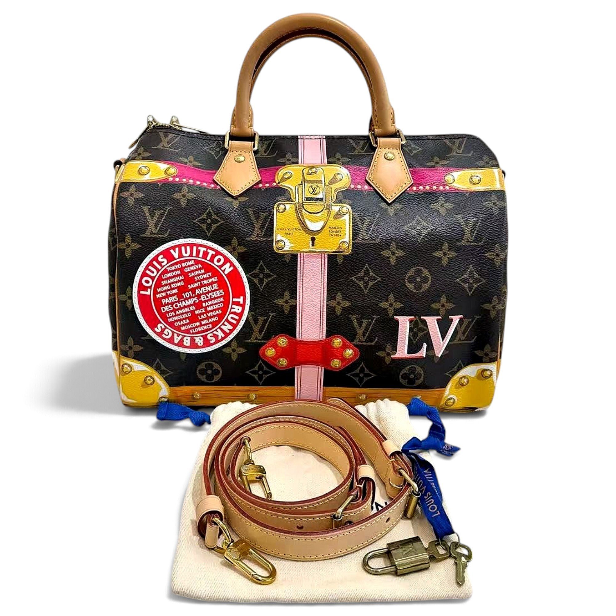 Speedy leather handbag