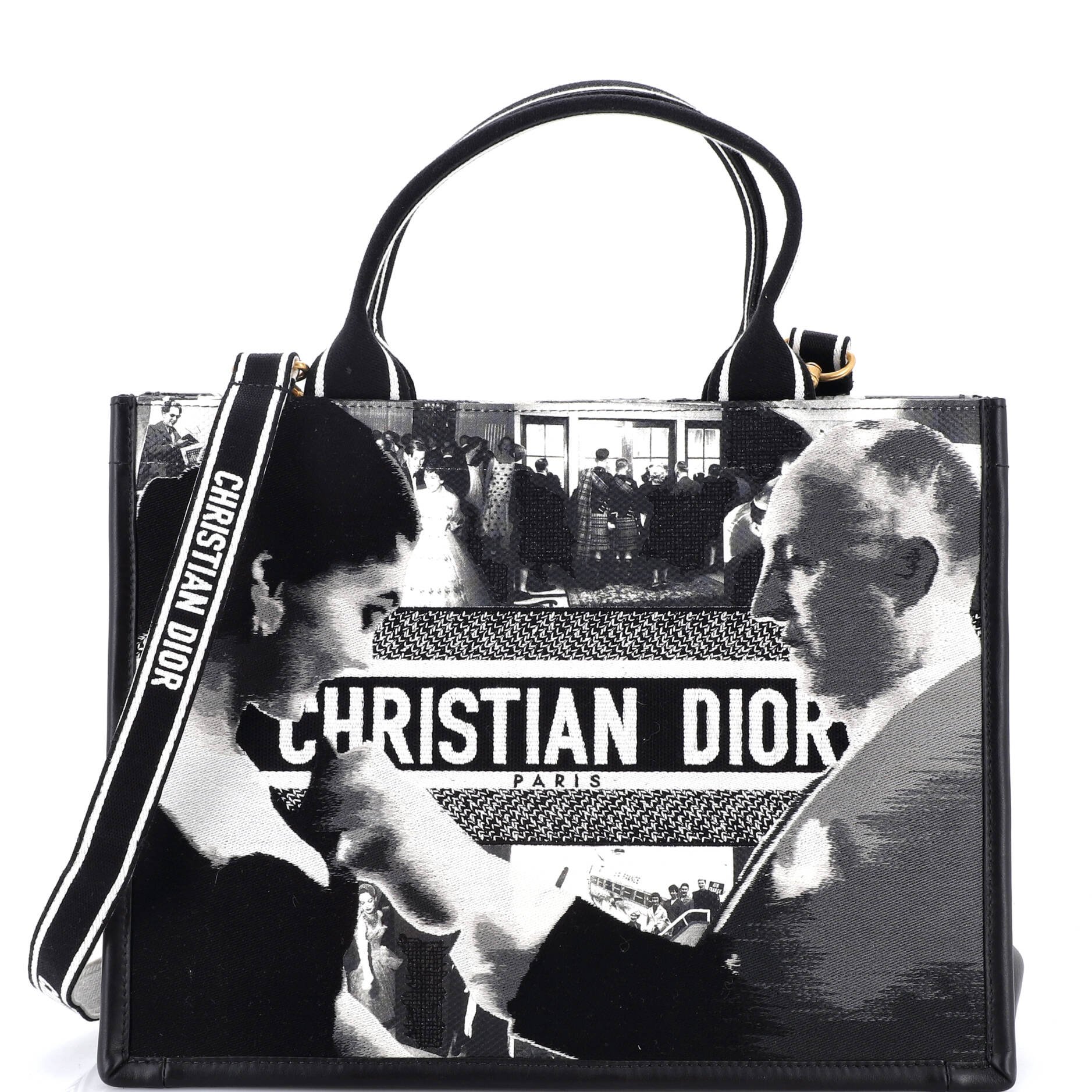 Dior Book Tote Embroidered Canvas Medium