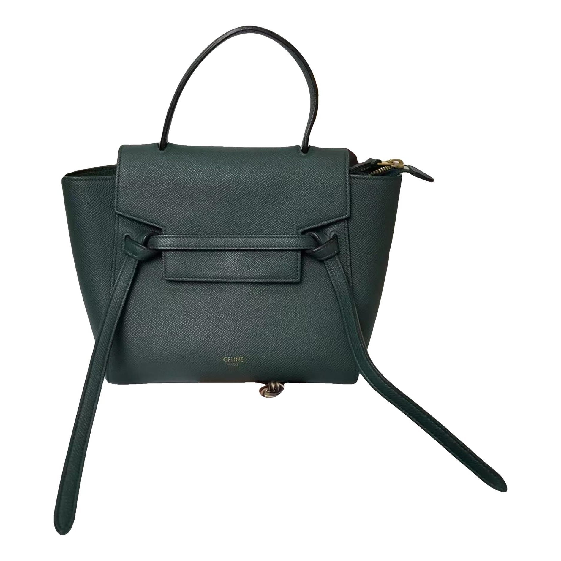 Belt leather handbag