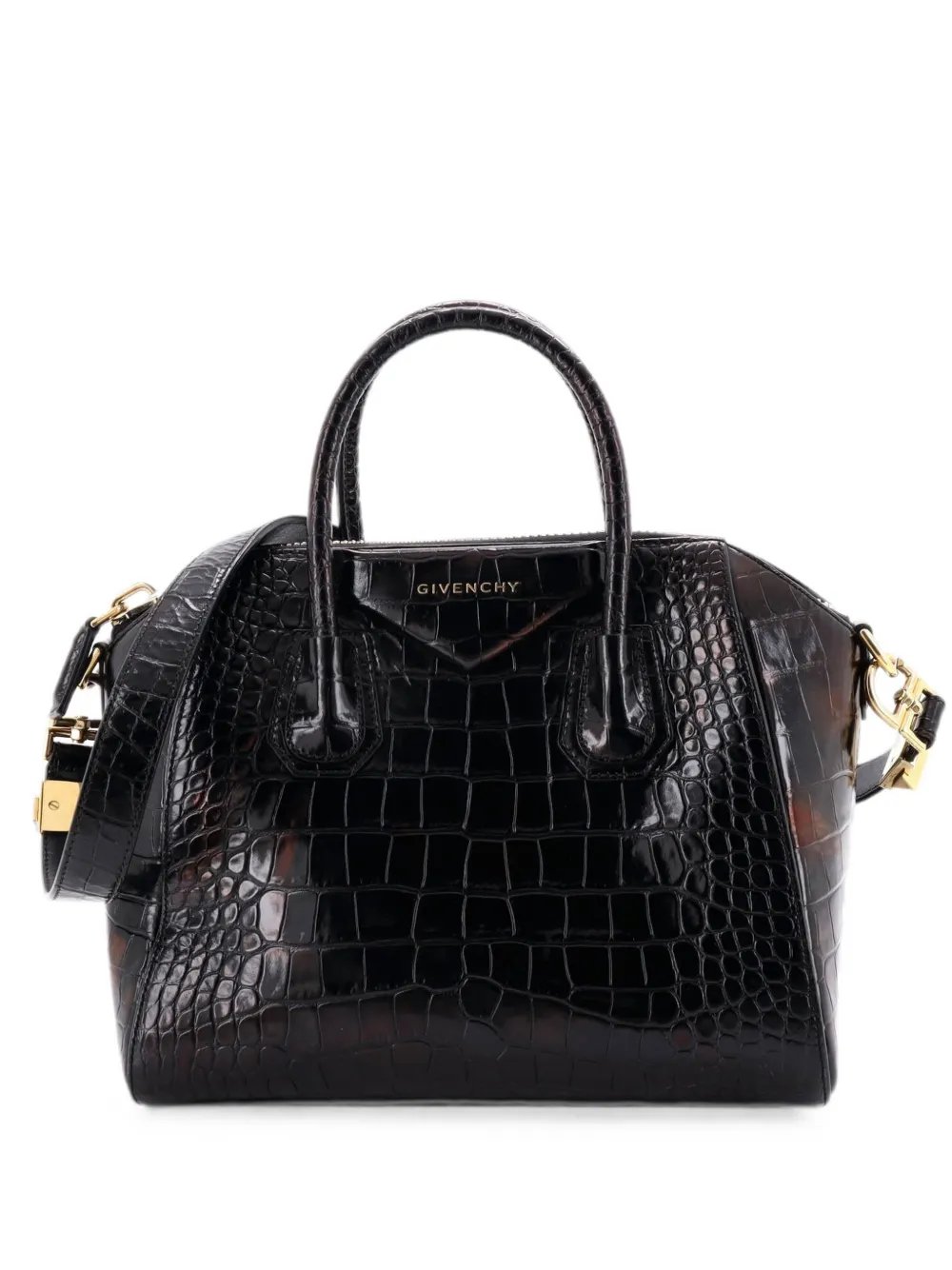 Givenchy Antigona Bag Crocodile Embossed Leather Medium satchel