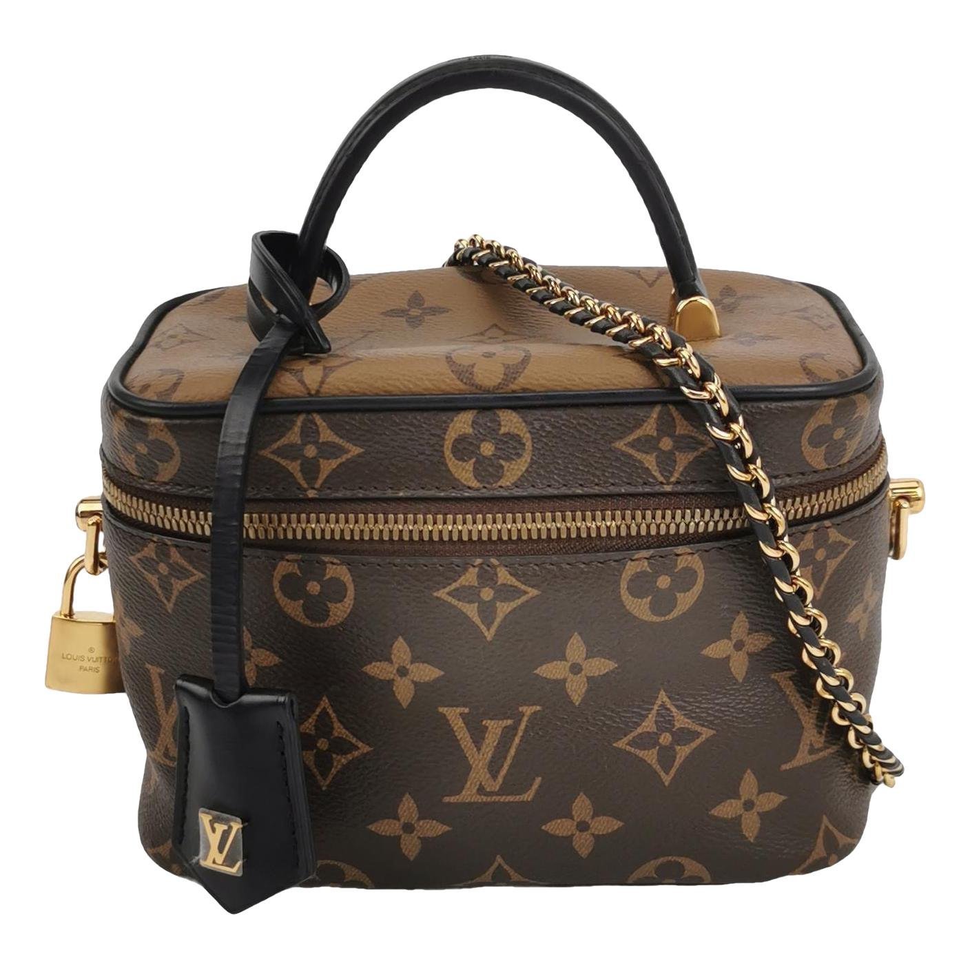Vanity leather handbag