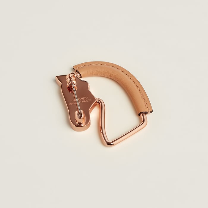 Naturel Sable Cheval Brooch