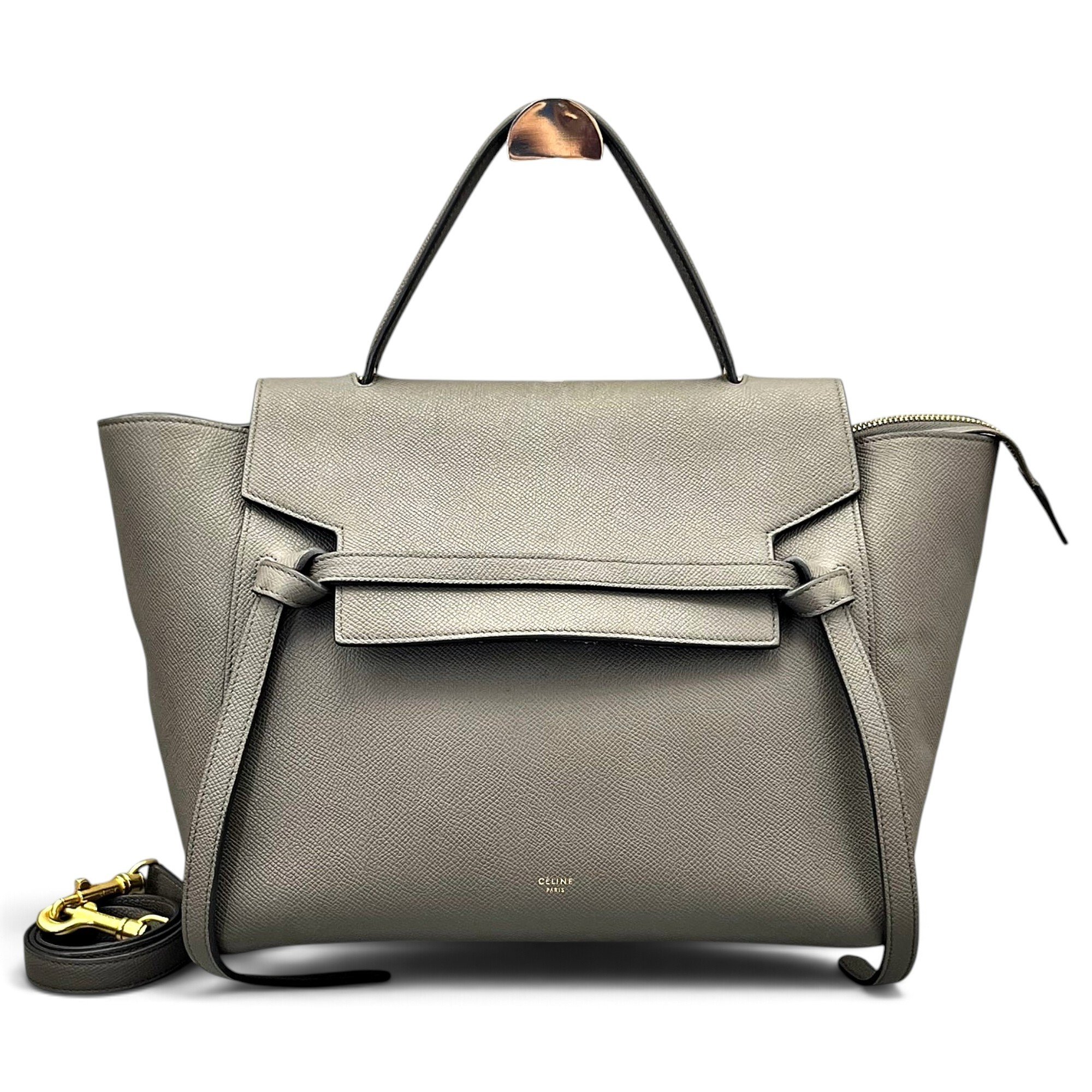 Belt leather handbag