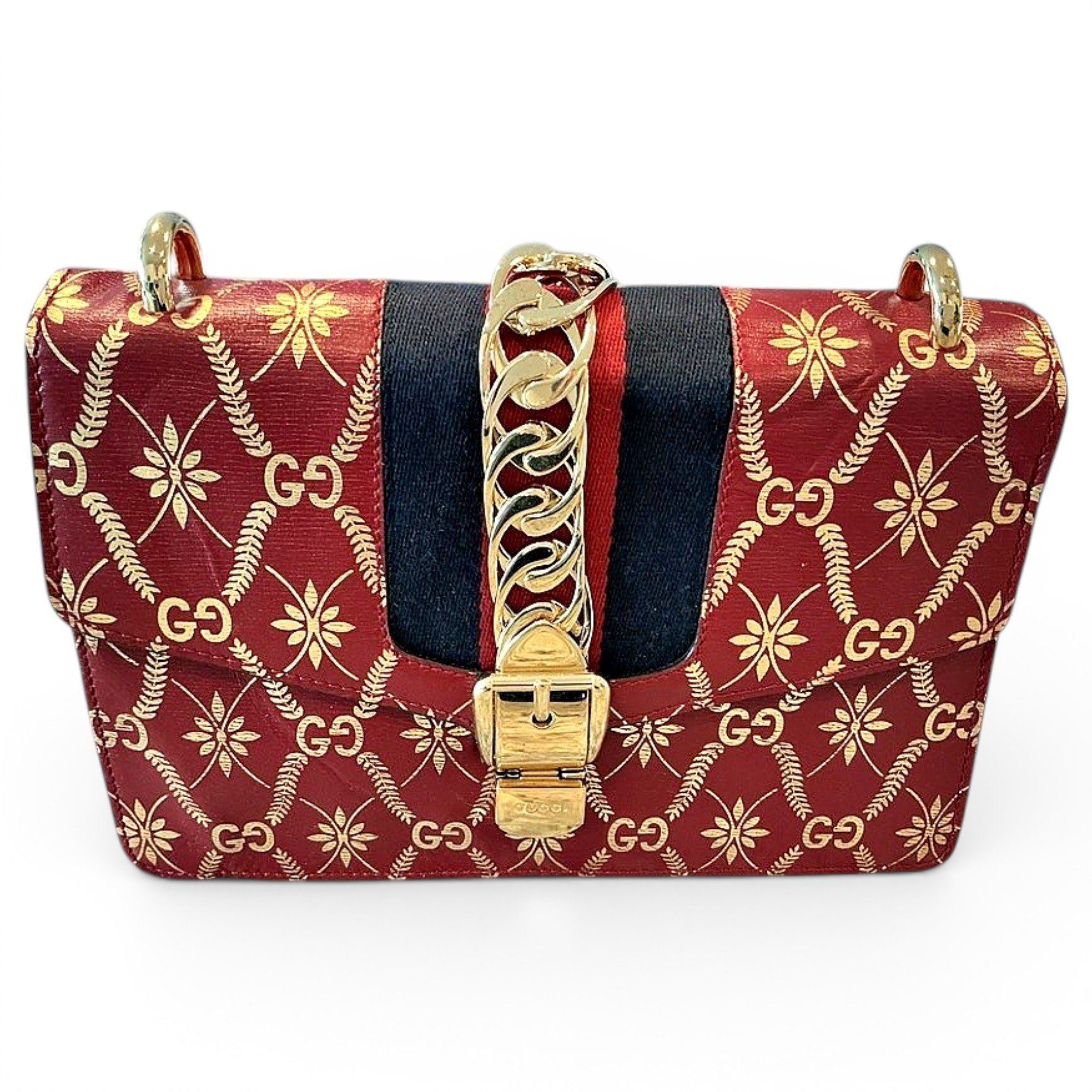 Sylvie Flap Chain leather handbag