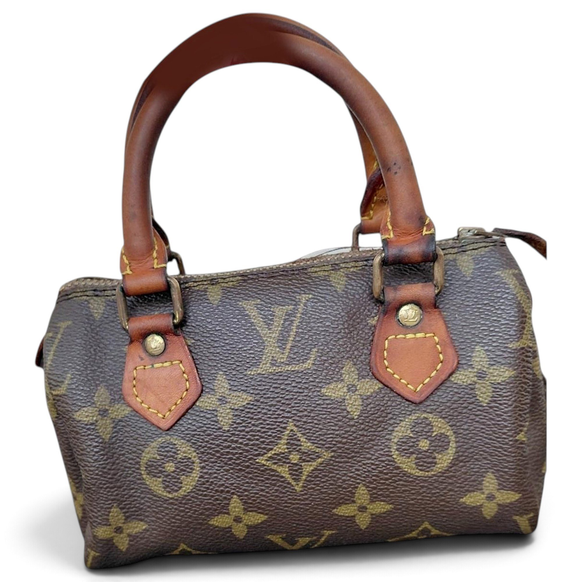 Louis Vuitton Nano Speedy / Mini HL leather mini bag