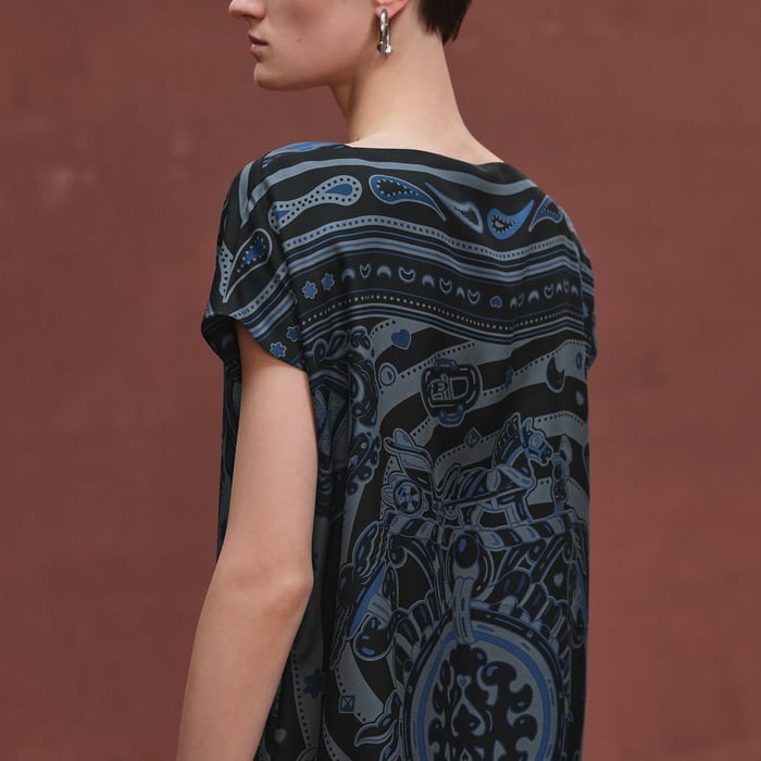 Noir Réglisse "Candy Libris Bandana" Classic Tunic