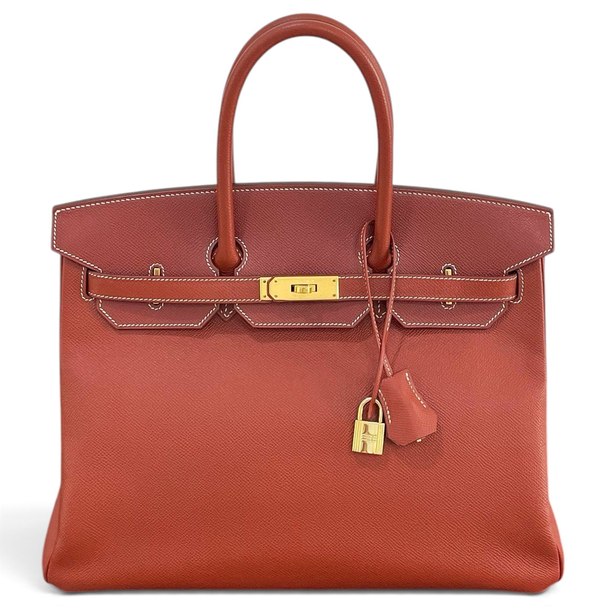 Birkin 35 leather handbag