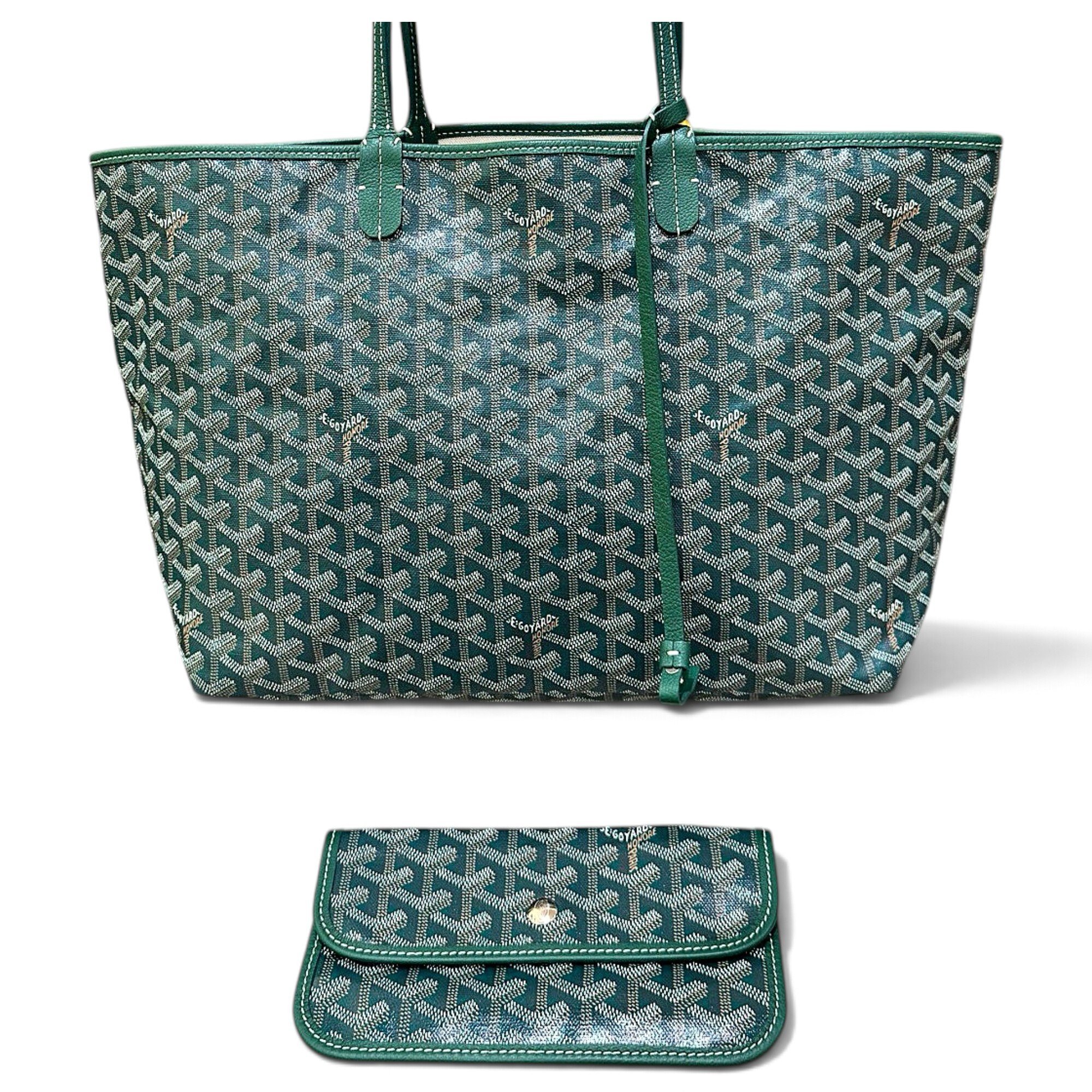 Goyard Saint-Louis leather handbag