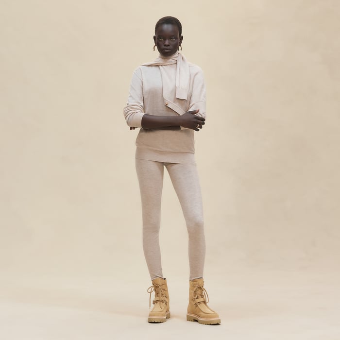 Beige Glaise Light Leggings