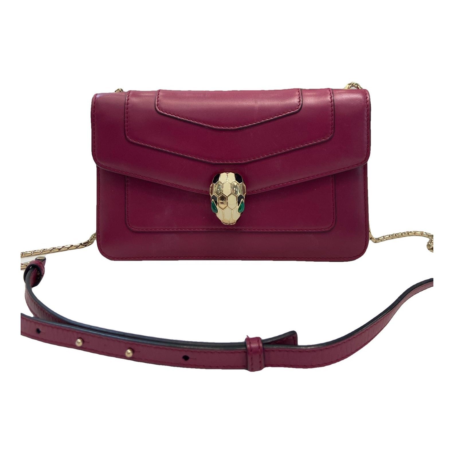 Serpenti leather handbag