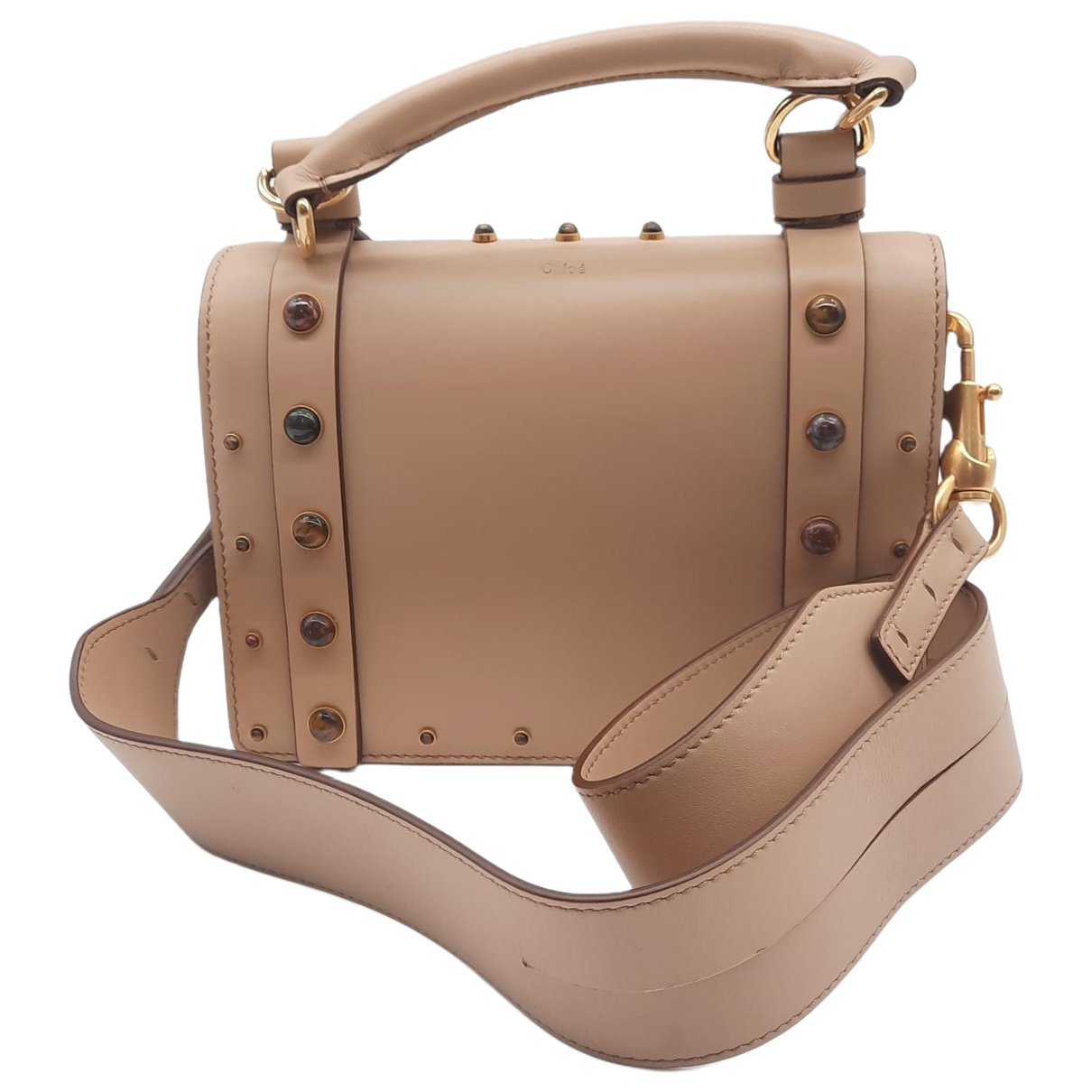 Elsie leather clutch bag