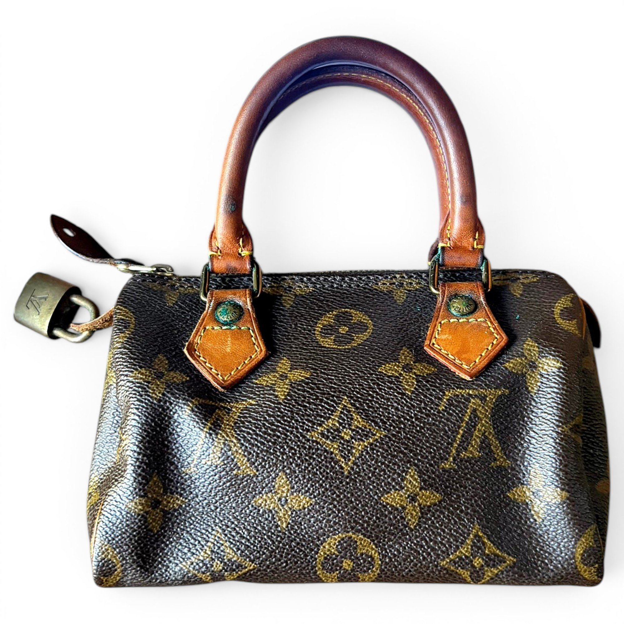 Nano Speedy / Mini HL leather handbag