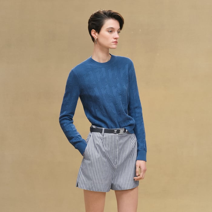 Bleu Payne "H" Long-sleeve Sweater