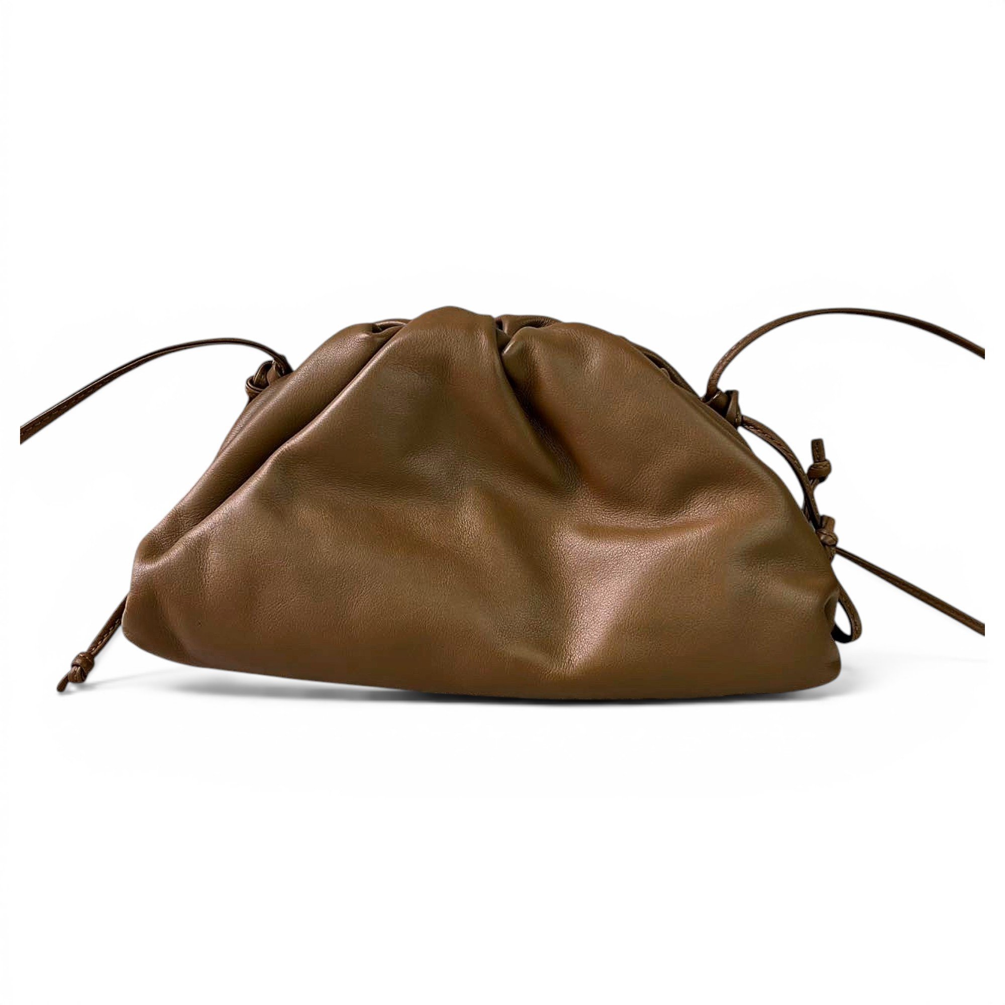 Pouch leather handbag