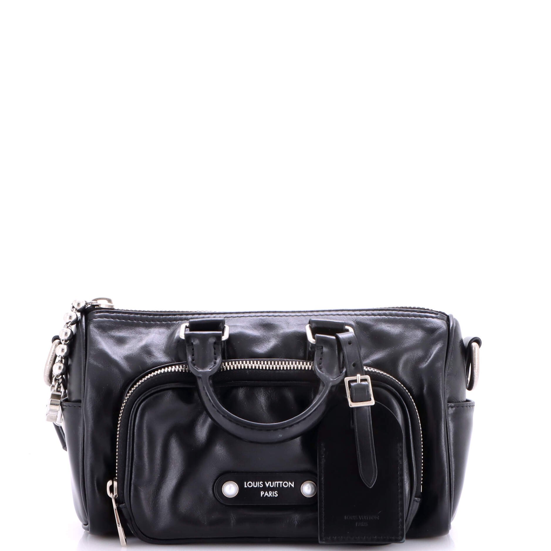 Keepall Cargo Bandouliere Bag Calfskin with Monogram Leather 25