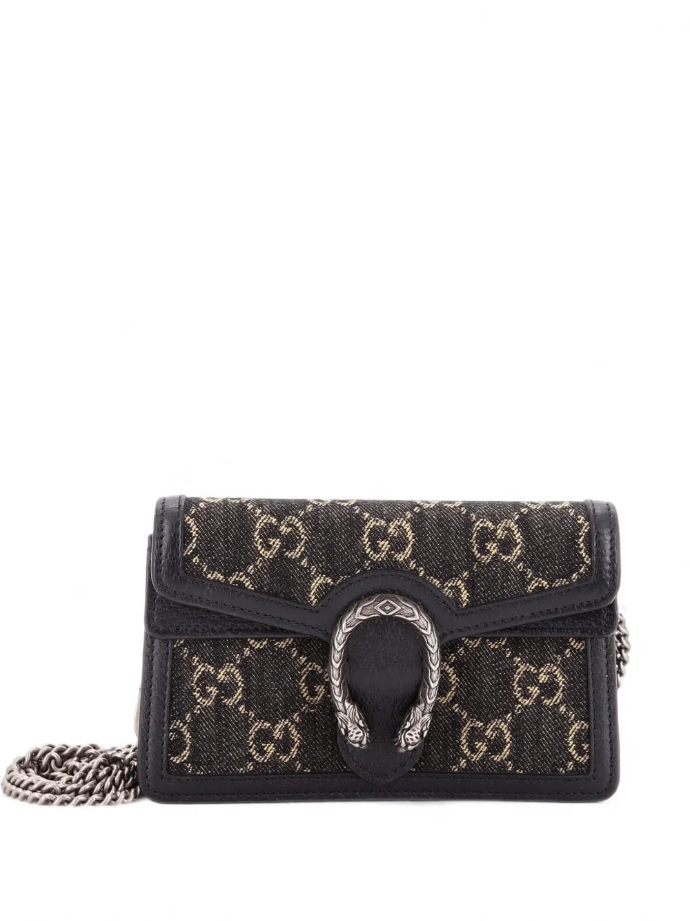 Dionysus Bag GG Denim Super Mini crossbody bag