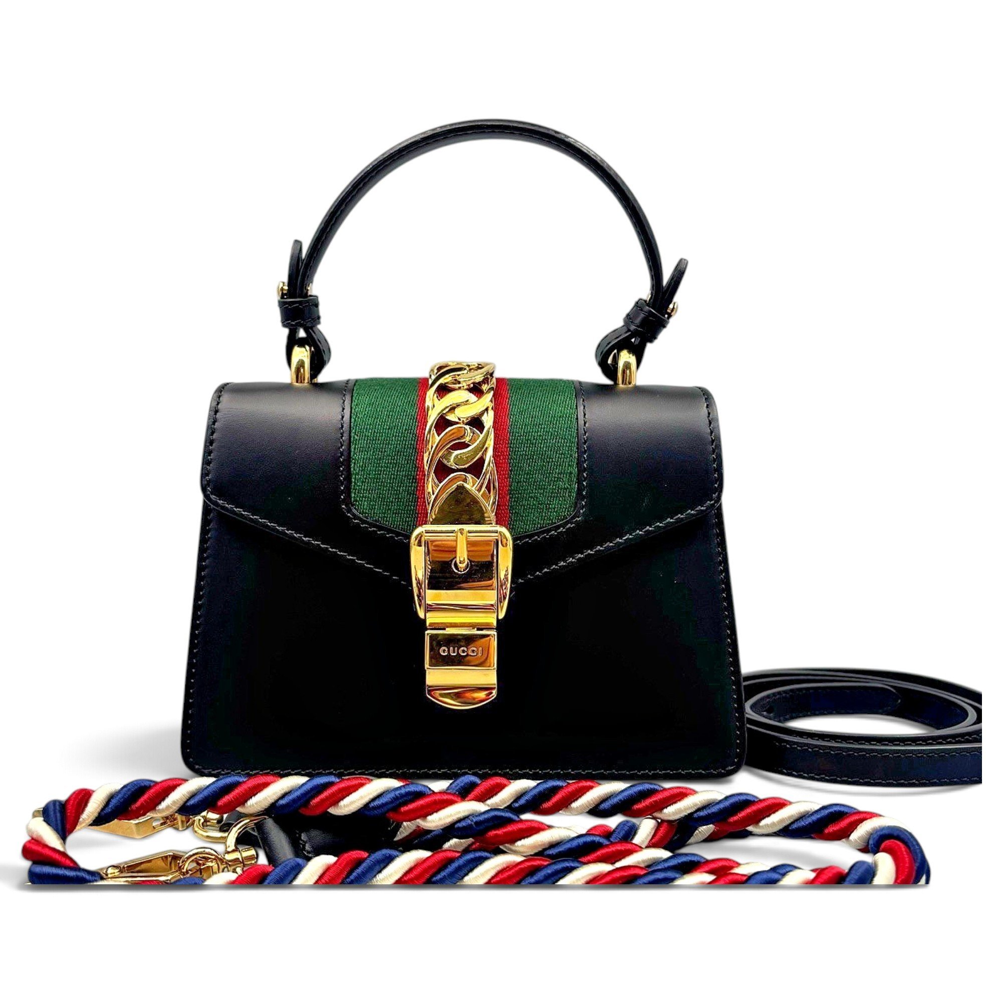 Sylvie Top Handle leather handbag