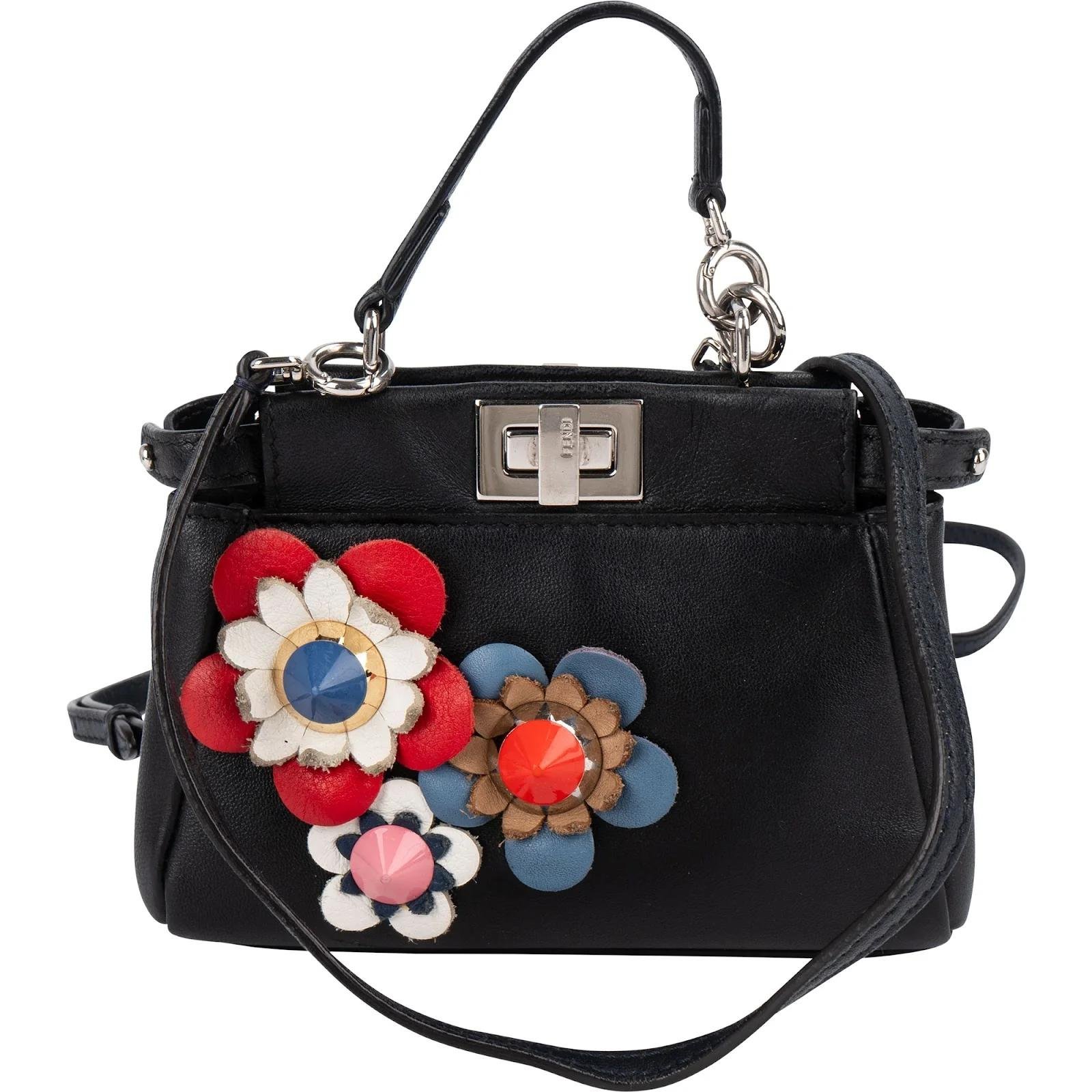 Peekaboo leather handbag