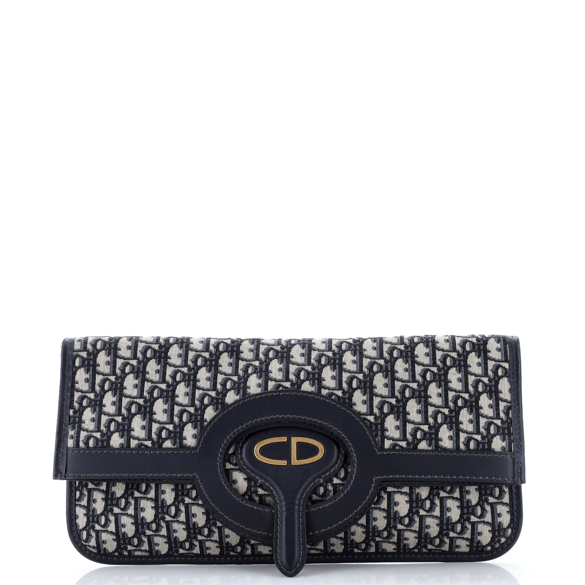 Fold Over Clutch Oblique Canvas